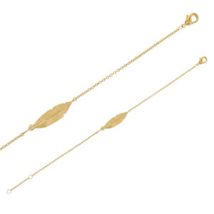 Feather Gold Bracelet