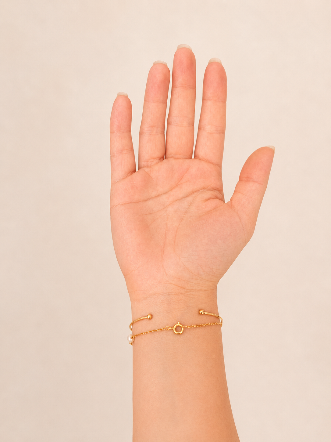 Gold Bangle Bracelet – Boho Minimalist Style - Image 2